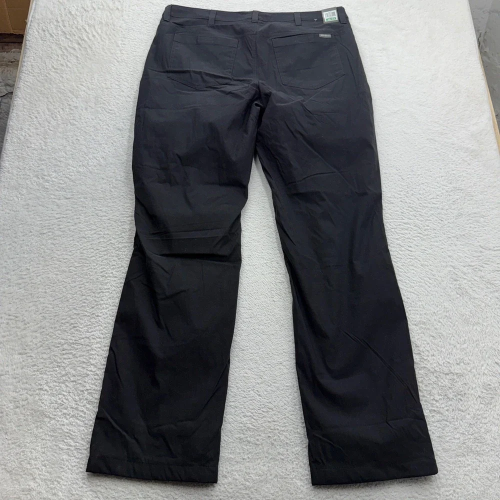 Eddie Bauer Mens Fleece Lined Tech Pants Black‎ 38x34 Hiking Winter 283947
